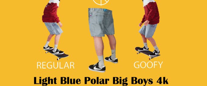 Sonstiges 4K Light Polar Skate Co. Big Boy Shorts V2 Skater XL mod