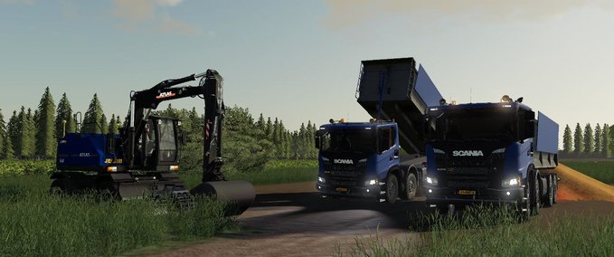 LKWs Scania XT 8x8 Kipper Landwirtschafts Simulator mod