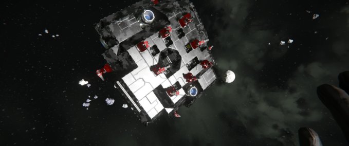 Blueprint Starfish  self repairing Gunboat Space Engineers mod