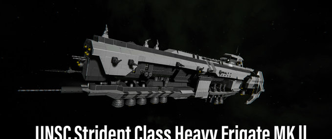 Blueprint UNSC Strident Class Heavy Frigate MK ll Space Engineers mod