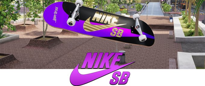 Real Brand NikeSB Bralunit Series Decks Skater XL mod
