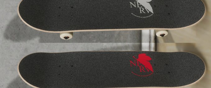 Gear Neon Genesis Evangelion NERV Griptape Skater XL mod