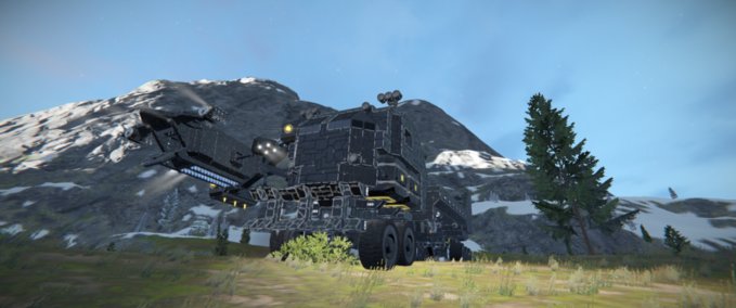 Blueprint Reaper drill rig night shift Space Engineers mod