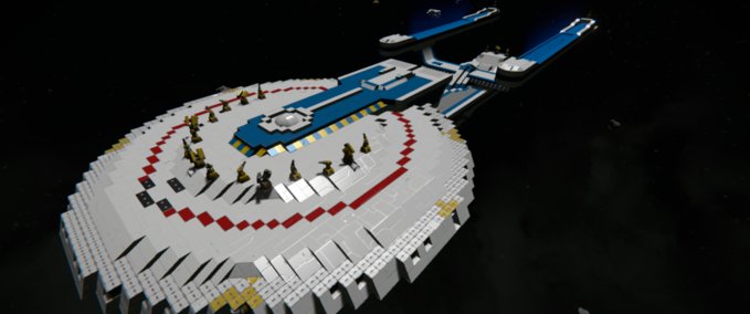 Blueprint Star Trek - U.S.S. Excelsior NCC-2000 Space Engineers mod