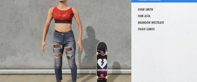Pants fm rip jean effects Skater XL mod