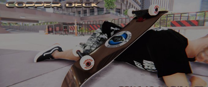 Gear "AREA51 Skate Co." Copper Shiny Deck Skater XL mod