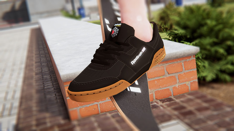 reebok workout black gum