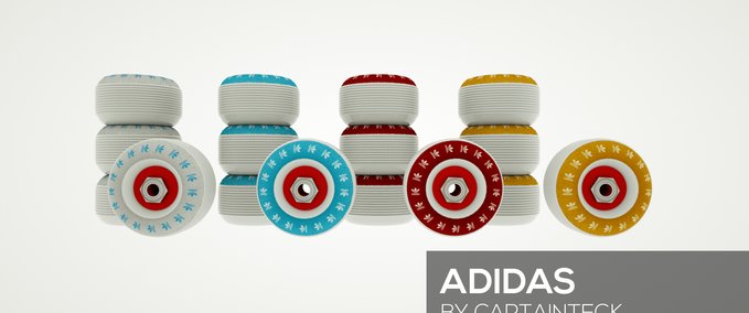 Gear ADIDAS MULTICOLOR WHEELS Skater XL mod