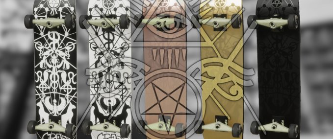 Other CreepyCat SkateBoards Occult Egypt Series Skater XL mod