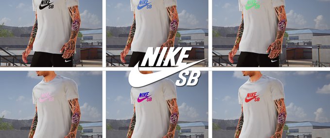 Gear Nike SB Logo White T-Shirt Pack Skater XL mod