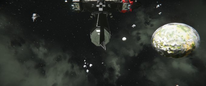 Blueprint Red stealth class ship Space Engineers mod