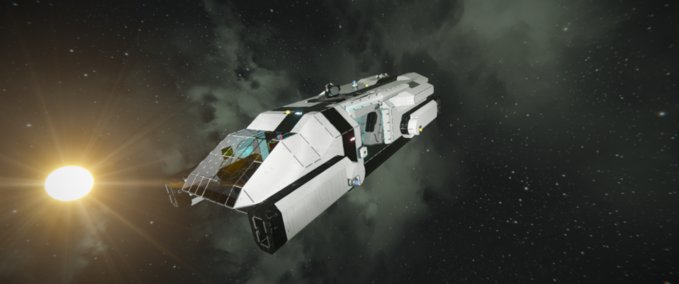 Blueprint UT-47 Kodiak Shuttle White Space Engineers mod