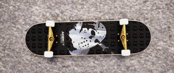 Fakeskate Brand Agency Skateboards - Jason Voorhees Foil Deck (+) Skater XL mod