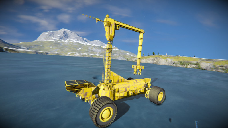 Space engineers mining rover