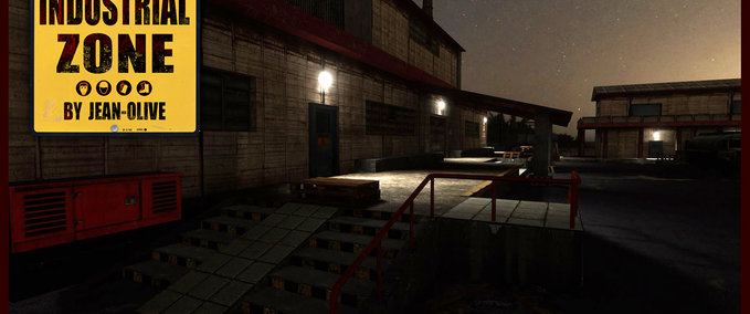 Map Industrial Zone (night) Skater XL mod