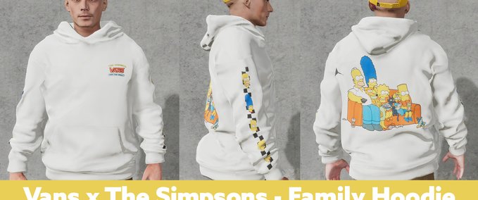 Vans x The Simpsons - Family Hoodie Mod Image