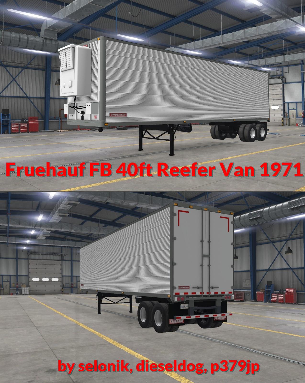 FRUEHAUF FB 40FT REFREGERATOR VAN 1971 V2.0 [1.36 - 1.37] thumbnail 4