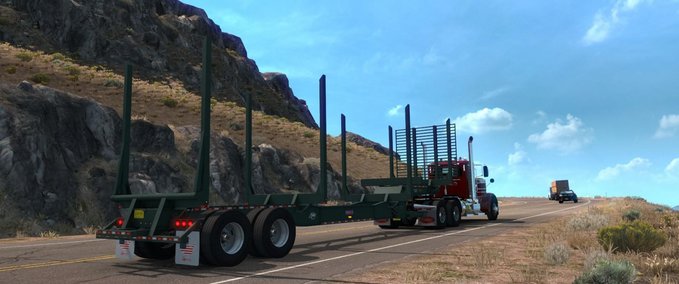 Trailer Besitzbarer HN Pitts LP40-4L Logger Anhänger (1.38.x) American Truck Simulator mod