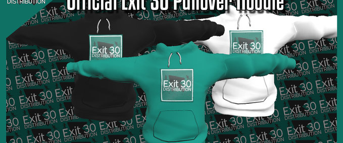 Fakeskate Brand Official Exit 30 Pullover Hoodie Skater XL mod