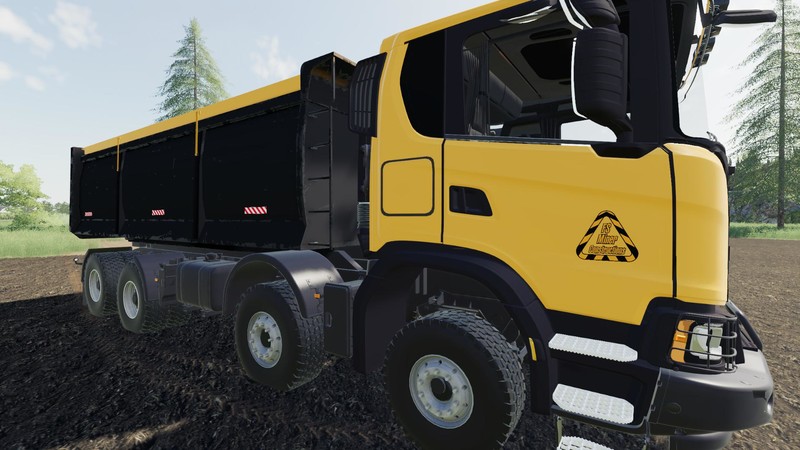 Fs19 Scania Xt 8×8 Tipper Fs Miners Orange Edition V 10 Trucks Mod Für Farming Simulator 19 6902