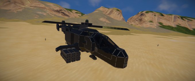 Blueprint SAH-36 Stealth Helicopter Space Engineers mod