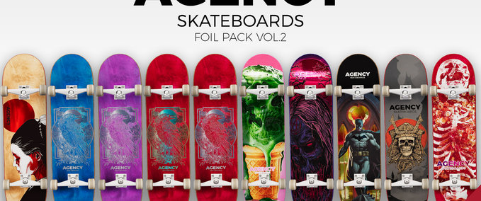 Gear Agency Skateboards - Foil Deck Pack Vol.2 Skater XL mod