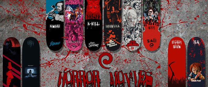 Fakeskate Brand KUSHDee Evolv Horror Movie Series Skater XL mod