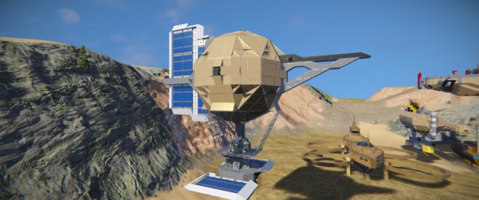 Blueprint Steampunk light transport ship Space Engineers mod