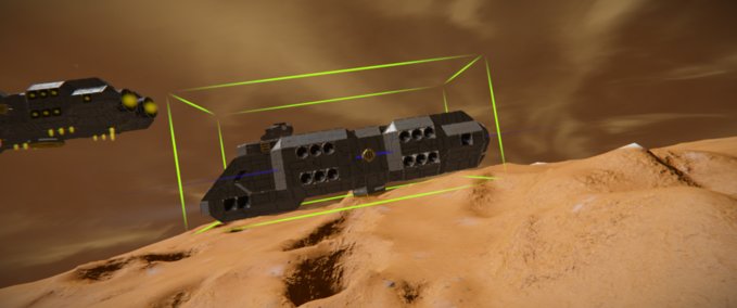 Blueprint Aquarius class light freighter Space Engineers mod