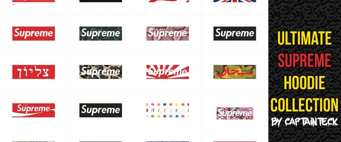 Gear HOODIE SUPREME BOX LOGO ULTIMATE COLLECTION Skater XL mod