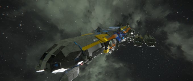 Blueprint UNA DESTINY Exploration Vessel Space Engineers mod