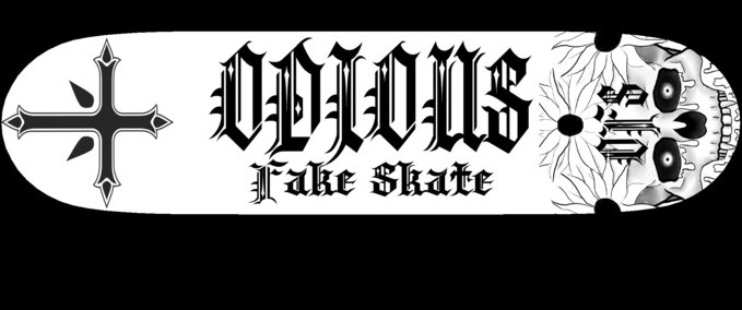 Gear Odious Fake Skate - Odious Skull Skater XL mod