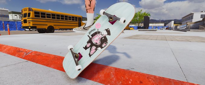 Fakeskate Brand Human Skateboards Donut Cop Reissue Skater XL mod