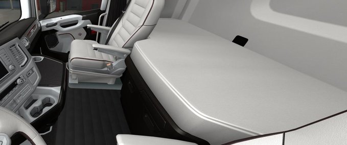 Interieurs SCANIA S 2016 Weiß - Schwarzes Interieur 1.38.x Eurotruck Simulator mod