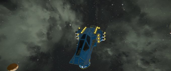 Blueprint blue fighter Space Engineers mod