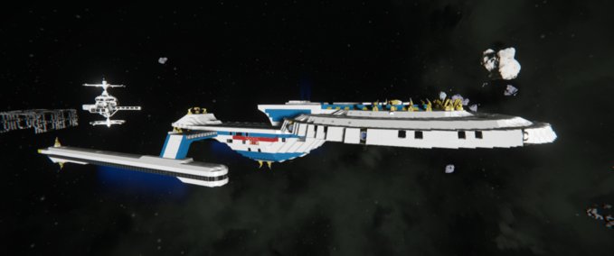 Blueprint Star Trek - Rushmore Support Cruiser Space Engineers mod