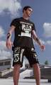 Black Patched Punk Shorts by Malfior Mod Thumbnail