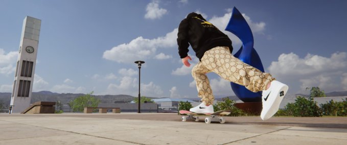 Gear Tan Gucci GG sweats Skater XL mod