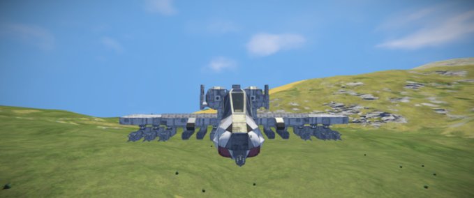Blueprint A-10 warthog with working bombs Space Engineers mod