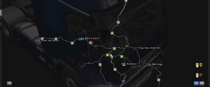 Maps Karte "Fazenda" [1.38.x] Eurotruck Simulator mod
