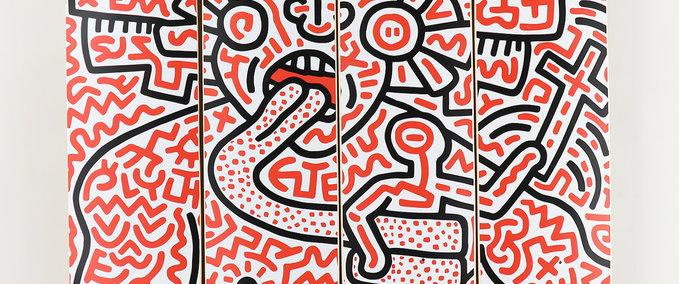 Other Kieth Haring Man And Medusa Deck Collection Skater XL mod