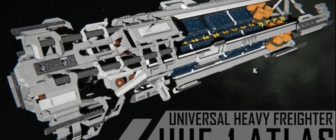 Blueprint Universal Heavy Freighter "Atlas" Space Engineers mod