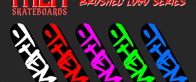 Other THEM Skateboards Brush Logo Series Skater XL mod