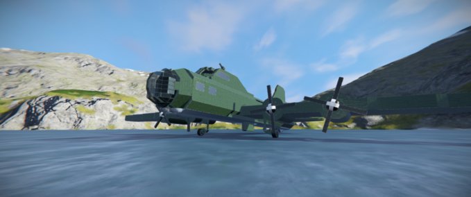 Blueprint B-17 ww2 bomber Space Engineers mod