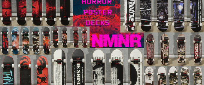 Gear NMNR Horror Poster Pack 1 Skater XL mod