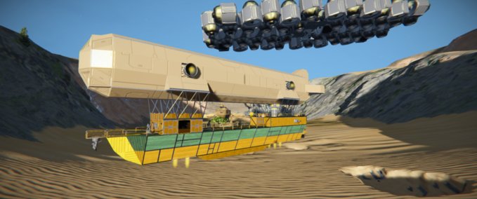 Blueprint Steampunk smol Scout ship Space Engineers mod