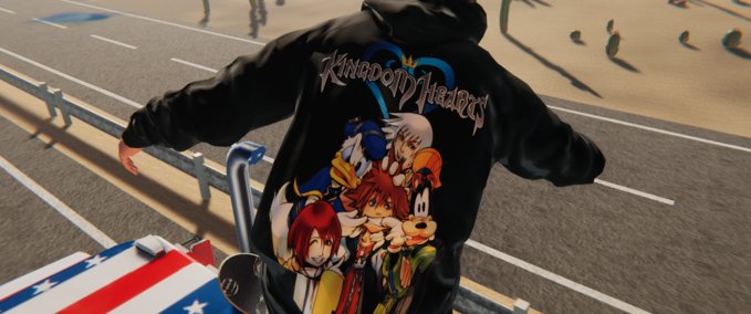 Gear Kingdom Hearts Hoodie Skater XL mod