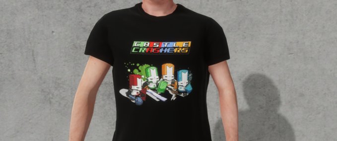 Gear Castle Crashers T-Shirt Skater XL mod