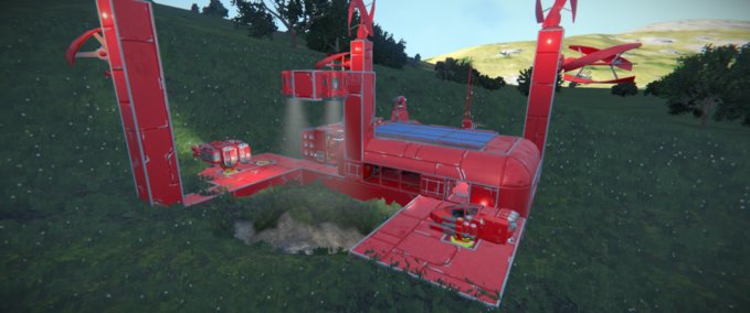 Blueprint Small Mining Outpost Space Engineers mod