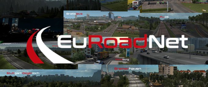Maps KARTE "EUROADNET" [1.38.X] Eurotruck Simulator mod